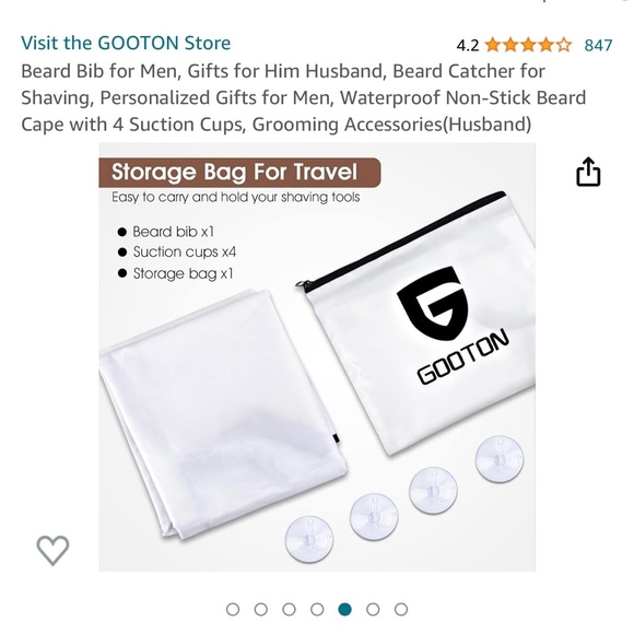 FREE W/ $10+ PURCHASE
“HUSBAND” beard catcher - Picture 4 of 6